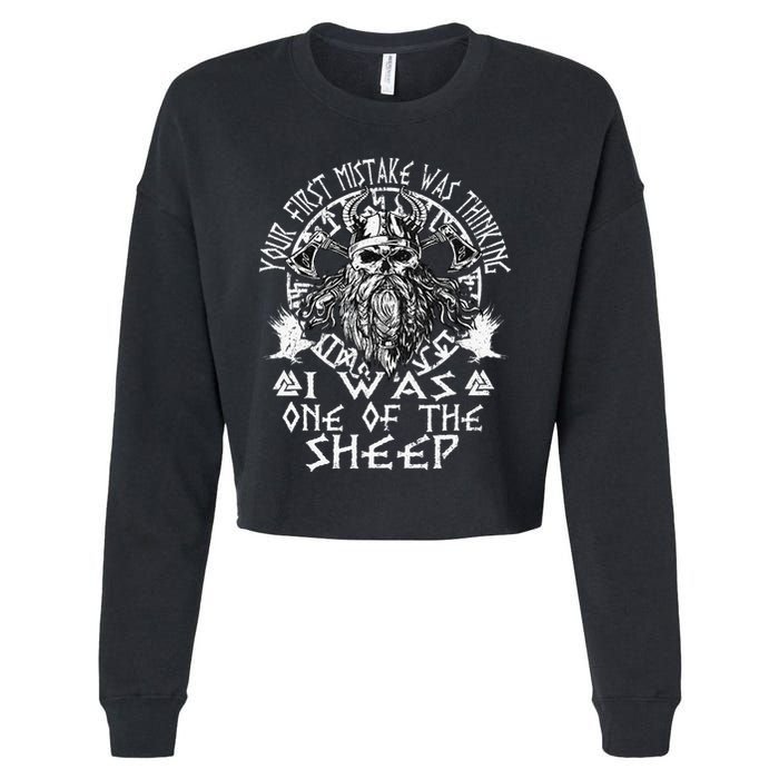 Your First Mistake Was Thinking I Was One Of The Sheep Cropped Pullover Crew