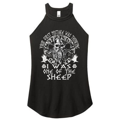 Your First Mistake Was Thinking I Was One Of The Sheep Women's Perfect Tri Rocker Tank