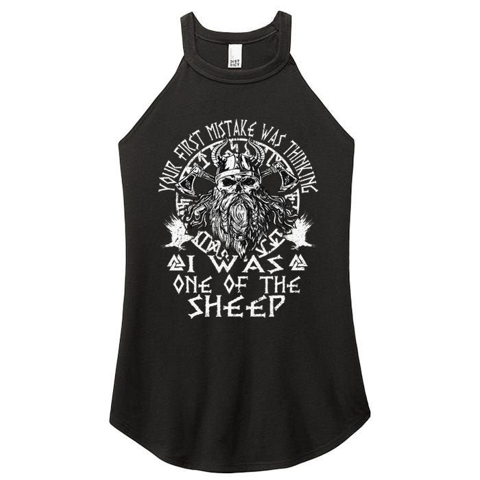 Your First Mistake Was Thinking I Was One Of The Sheep Women's Perfect Tri Rocker Tank
