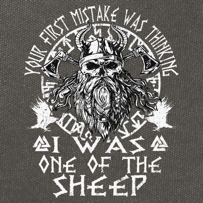 Your First Mistake Was Thinking I Was One Of The Sheep Cotton Canvas Backpack