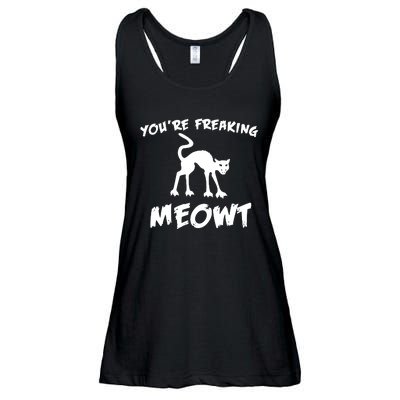 YouRe Freaking Meowt Ladies Essential Flowy Tank