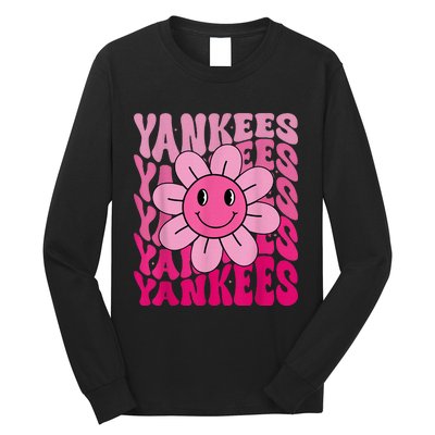 Y.A.N.K.E.E.S First Name I Love Y.A.N.K.E.E.S Girl Groovy 80s Vintage Long Sleeve Shirt