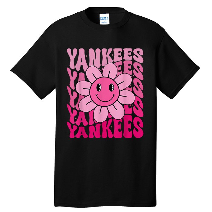 Y.A.N.K.E.E.S First Name I Love Y.A.N.K.E.E.S Girl Groovy 80s Vintage Tall T-Shirt