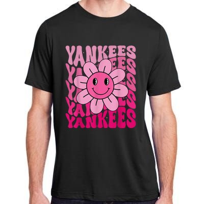 Y.A.N.K.E.E.S First Name I Love Y.A.N.K.E.E.S Girl Groovy 80s Vintage Adult ChromaSoft Performance T-Shirt