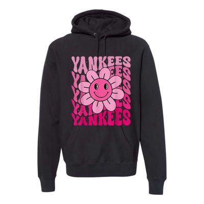 Y.A.N.K.E.E.S First Name I Love Y.A.N.K.E.E.S Girl Groovy 80s Vintage Premium Hoodie