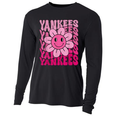 Y.A.N.K.E.E.S First Name I Love Y.A.N.K.E.E.S Girl Groovy 80s Vintage Cooling Performance Long Sleeve Crew