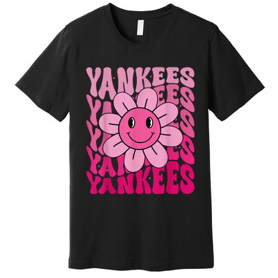 Y.A.N.K.E.E.S First Name I Love Y.A.N.K.E.E.S Girl Groovy 80s Vintage Premium T-Shirt