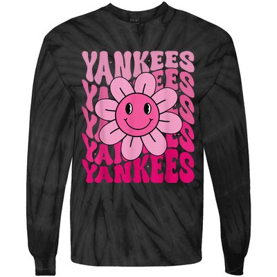 Y.A.N.K.E.E.S First Name I Love Y.A.N.K.E.E.S Girl Groovy 80s Vintage Tie-Dye Long Sleeve Shirt