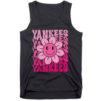 Y.A.N.K.E.E.S First Name I Love Y.A.N.K.E.E.S Girl Groovy 80s Vintage Tank Top