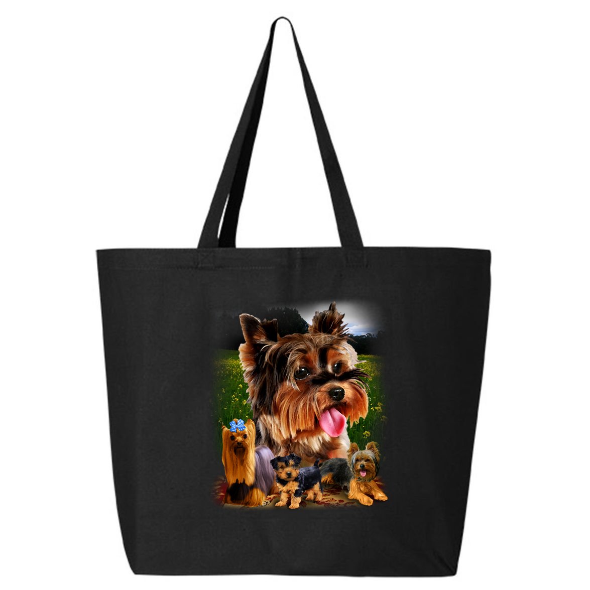 Yorkie Family Of Dogs Portrait 25L Jumbo Tote