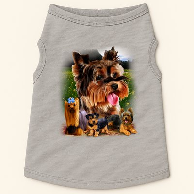 Yorkie Family Of Dogs Portrait Doggie Tank