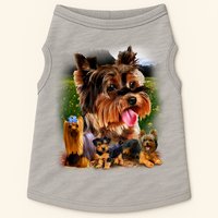 Yorkie Family Of Dogs Portrait Doggie Tank