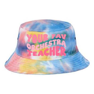 Your Fav Orchestra Teacher Retro Groovy Tie Dye Newport Bucket Hat