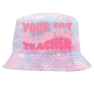 Your Fav Orchestra Teacher Retro Groovy Tie-Dyed Bucket Hat