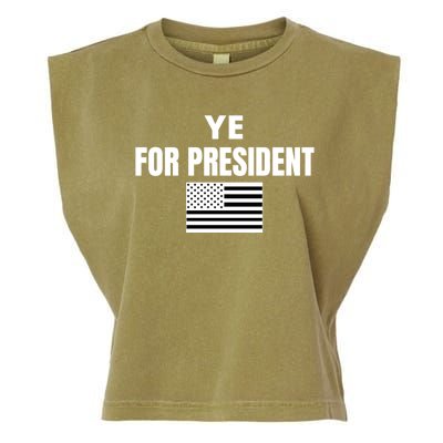 YE FOR PRESIDENT Garment-Dyed Women's Muscle Tee