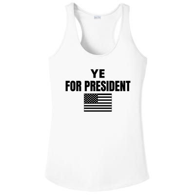 YE FOR PRESIDENT Ladies PosiCharge Competitor Racerback Tank