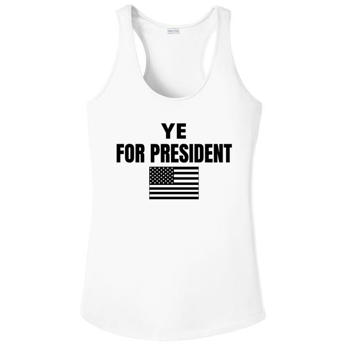 YE FOR PRESIDENT Ladies PosiCharge Competitor Racerback Tank