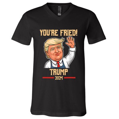YouRe Fired Political Slogan Graphic V-Neck T-Shirt