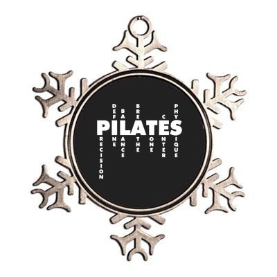 Yoga Fitness Pilates Lovers Workout Training Pilates Instructor Trainer Metallic Star Ornament