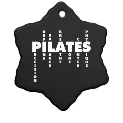 Yoga Fitness Pilates Lovers Workout Training Pilates Instructor Trainer Ceramic Star Ornament