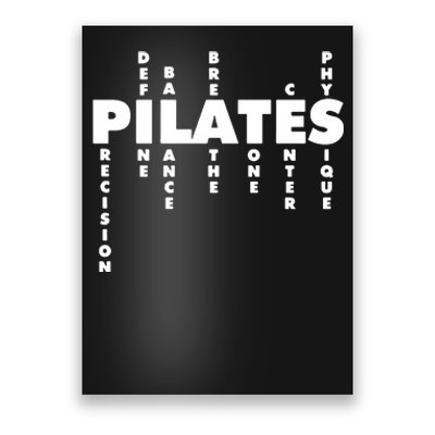 Yoga Fitness Pilates Lovers Workout Training Pilates Instructor Trainer Poster