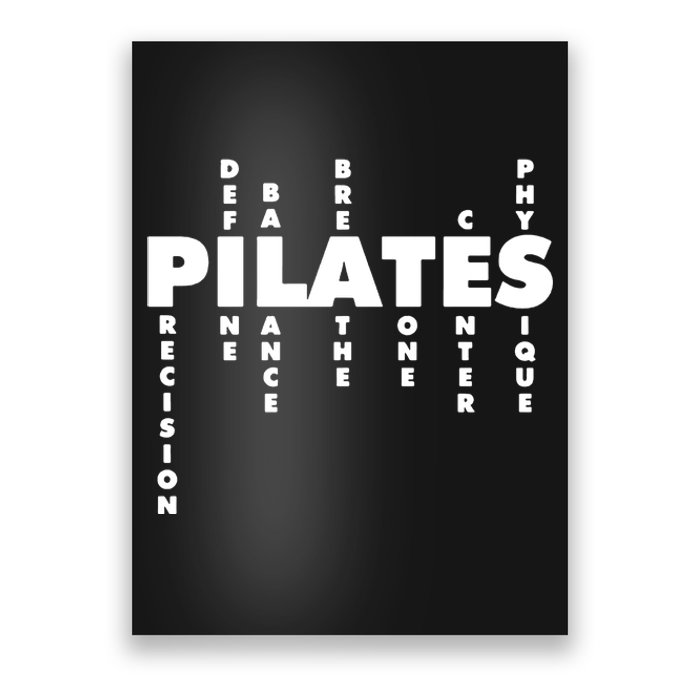 Yoga Fitness Pilates Lovers Workout Training Pilates Instructor Trainer Poster