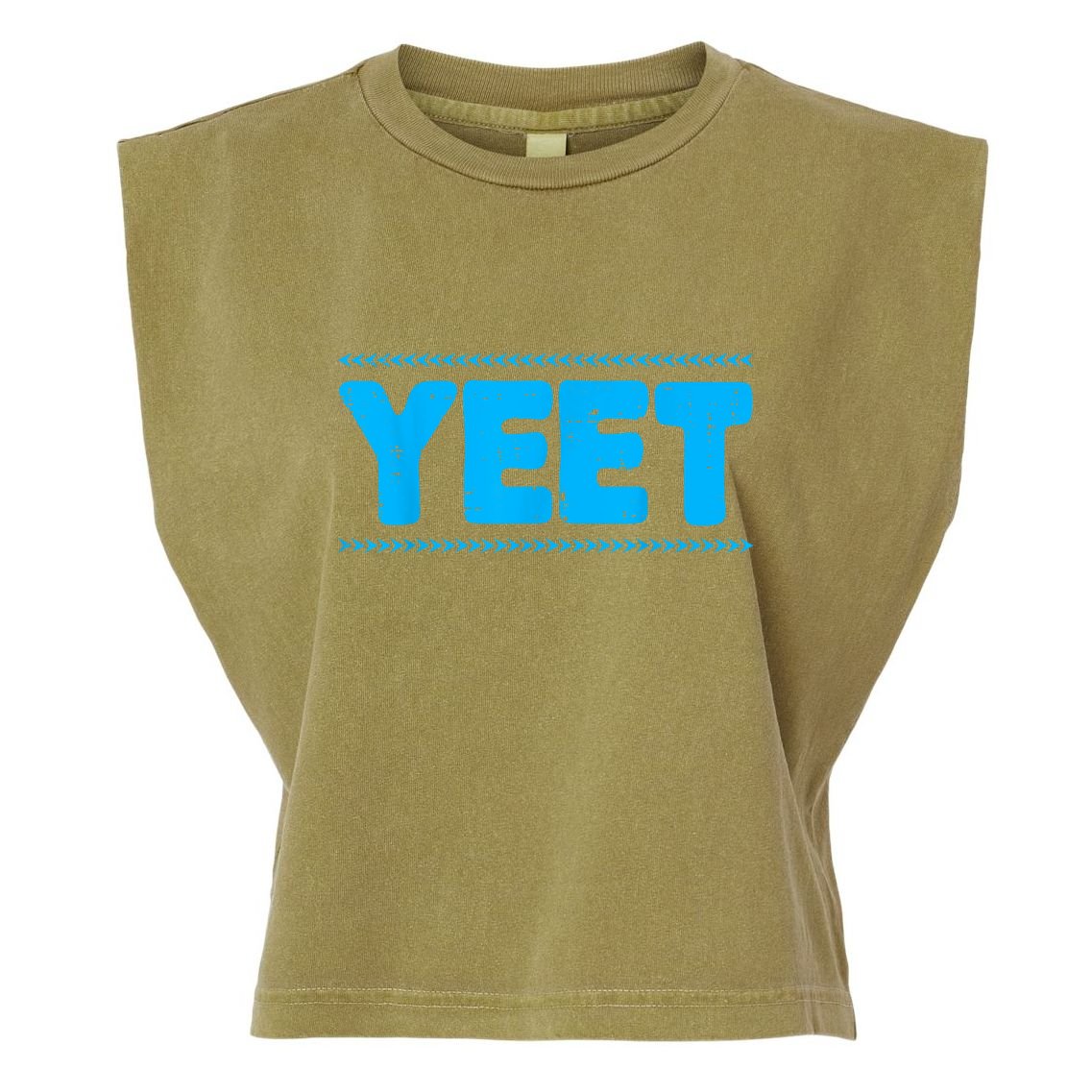Yeet Funny Saying Quote Slang Garment-Dyed Women's Muscle Tee