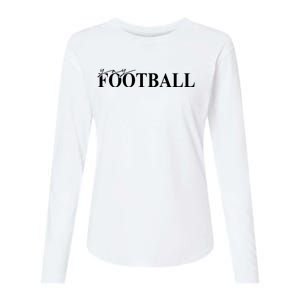 Yay Football Sport Lover Womens Cotton Relaxed Long Sleeve T-Shirt