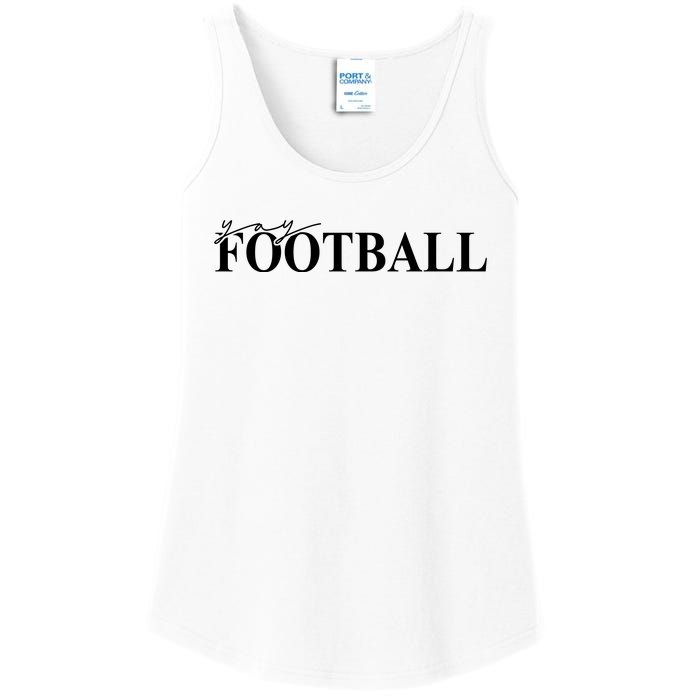 Yay Football Sport Lover Ladies Essential Tank