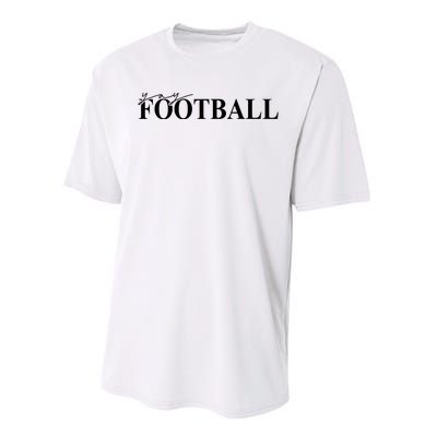 Yay Football Sport Lover Performance Sprint T-Shirt