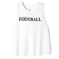 Yay Football Sport Lover Women's Racerback Cropped Tank