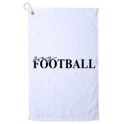 Yay Football Sport Lover Platinum Collection Golf Towel