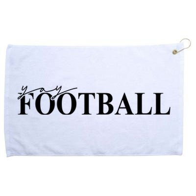 Yay Football Sport Lover Grommeted Golf Towel