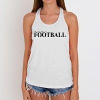 Yay Football Sport Lover Women's Knotted Racerback Tank