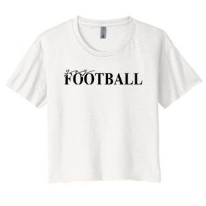 Yay Football Sport Lover Women's Crop Top Tee