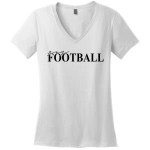 Yay Football Sport Lover Women's V-Neck T-Shirt