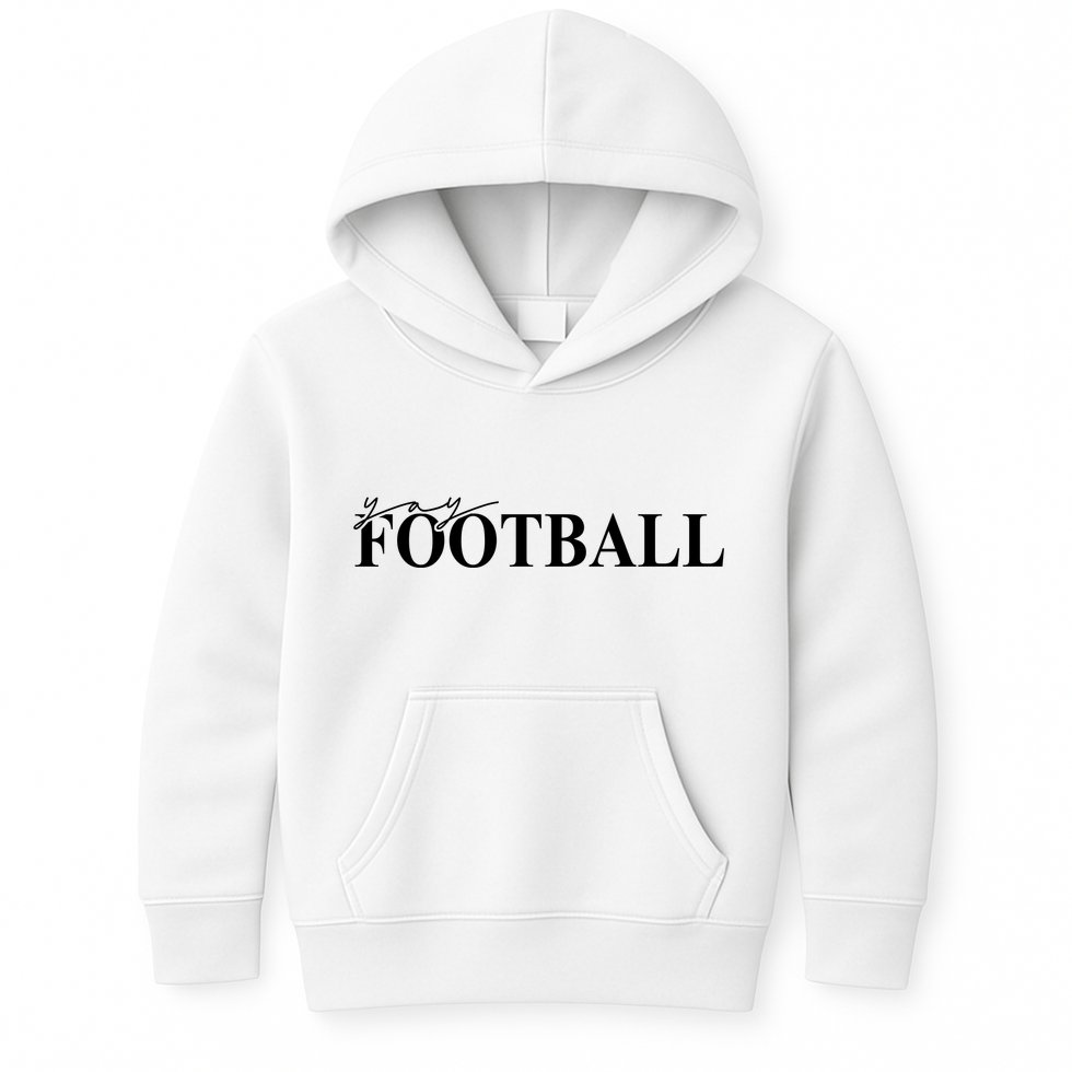Yay Football Sport Lover Kids Hoodie
