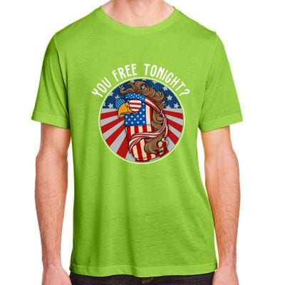 You Free Tonight Eagle Beer Can American Flag 4th Of July Gift Adult ChromaSoft Performance T-Shirt