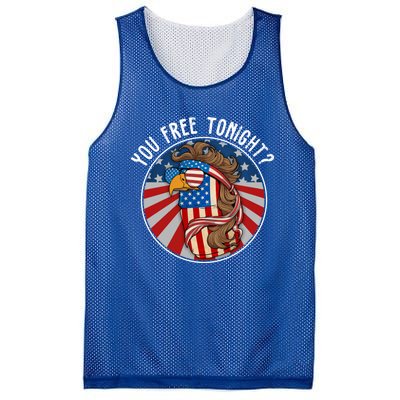 You Free Tonight Eagle Beer Can American Flag 4th Of July Gift Mesh Reversible Basketball Jersey Tank