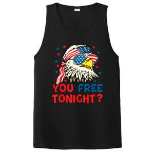 You Free Tonight Bald Eagle Mullet American Flag 4th Of July PosiCharge Competitor Tank