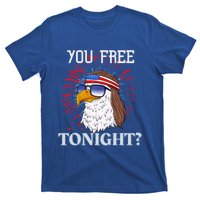 You Free Tonight Bald Eagle Mullet American Flag 4th Of July T-Shirt