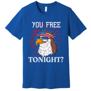 You Free Tonight Bald Eagle Mullet American Flag 4th Of July Premium T-Shirt