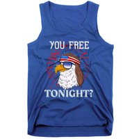 You Free Tonight Bald Eagle Mullet American Flag 4th Of July Tank Top