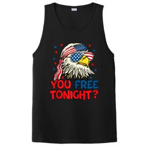 you free tonight bald eagle mullet usa flag 4th of july PosiCharge Competitor Tank