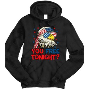 you free tonight bald eagle mullet usa flag 4th of july Tie Dye Hoodie