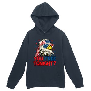 you free tonight bald eagle mullet usa flag 4th of july Urban Pullover Hoodie