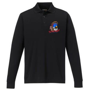 You Free Tonight Bald Eagle Mullet American Flag 4th Of July Performance Long Sleeve Polo