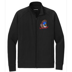 You Free Tonight Bald Eagle Mullet American Flag 4th Of July Stretch Full-Zip Cadet Jacket