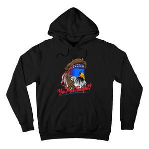 You Free Tonight Bald Eagle Mullet American Flag 4th Of July Tall Hoodie