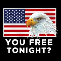 You Free Tonight? American Flag Bald Eagle Patriotic Usa Gift Impact Tech Backpack